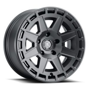 JK/JL/JT (17×8.50) 5 x COMPASS SATIN BLACK 5×5 -6 OFFSET