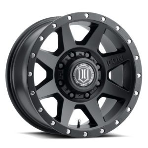 SILVERADO/SUBURBAN/SIERRA 2500HD (17×8.50) 4 x SATIN BLACK REBOUND HD 8×6.5 +13 OFFSET
