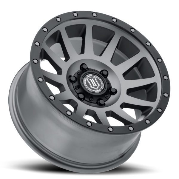 BRONCO (17×8.50) 4x COMPRESSION TITANIUM 6×5.5″ (0 OFFSET)