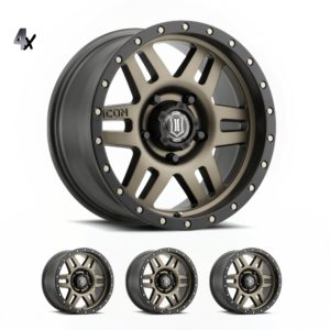 TUNDRA (17×8.50) 4 x BRONZE SIX SPEED 5×150 +25 Offset