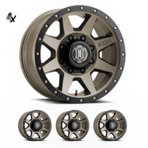 SILVERADO/SUBURBAN/SIERRA 2500HD (17×8.50) 4 x BRONZE REBOUND HD 8×6.5 +13 OFFSET