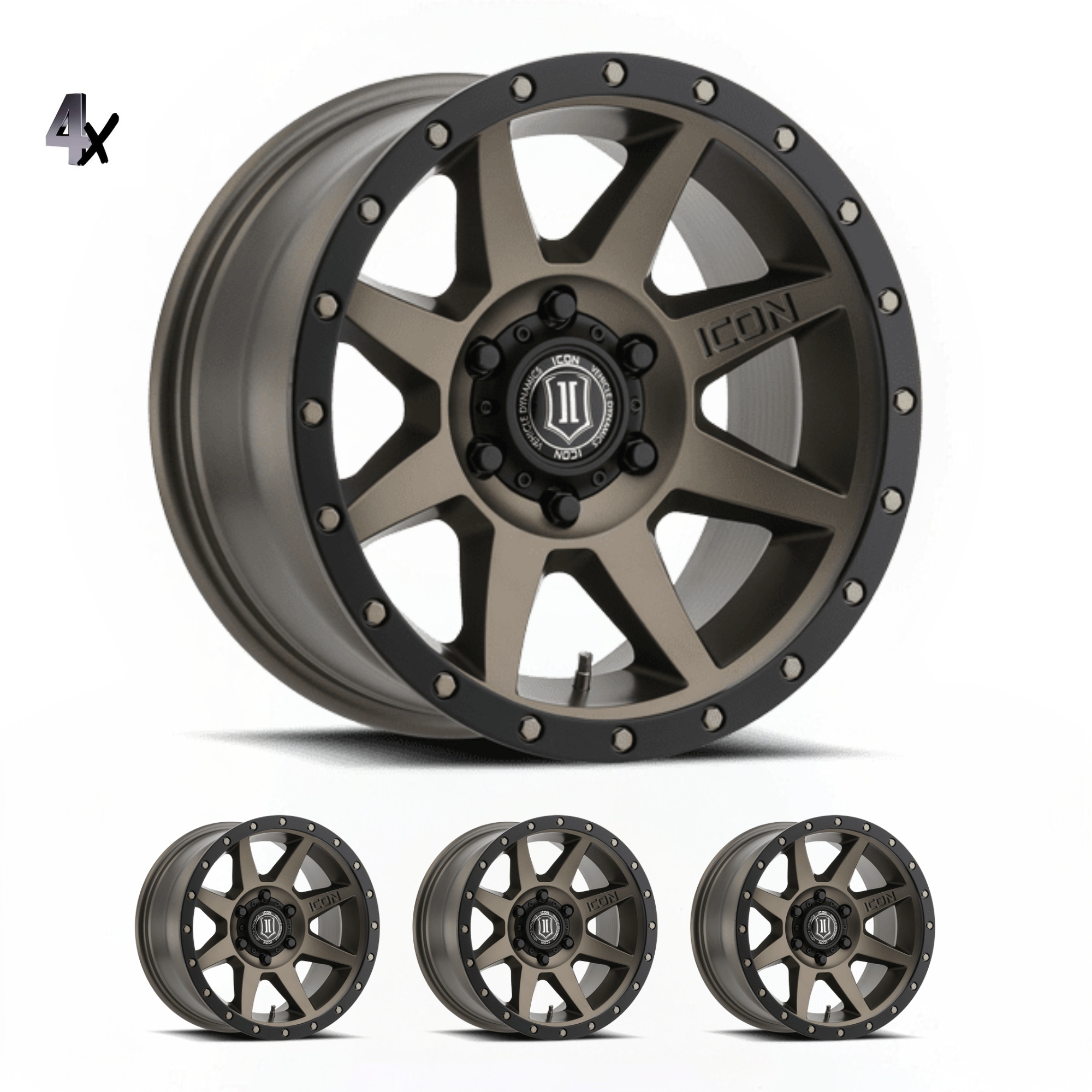 BRONCO (17×8.50) 4x REBOUND BRONZE 6×5.5″ (0 OFFSET)