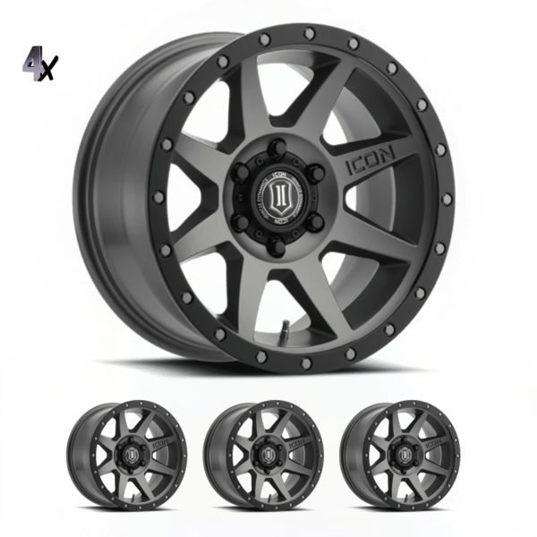 BRONCO (17×8.50) 4x REBOUND TITANIUM 6×5.5″ (0 OFFSET)