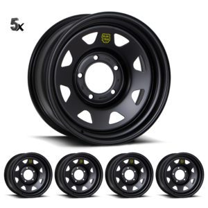 LC100 (17X8) 5x Blak Trak Steel wheels (5/150) +35 OFFSET
