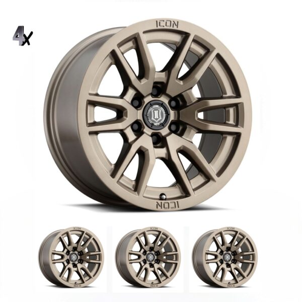 F-150/RAPTOR/EXPEDITION (17×8.50) 4 x VECTOR6 BRONZE 6×135 (6mm OFFSET)