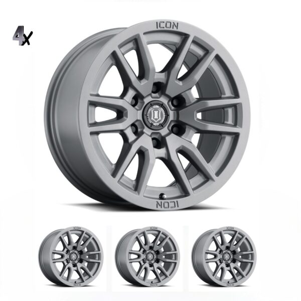 LC300 (17×8.5) 4x VECTOR6 TITANIUM 6×5.5 +25 OFFSET