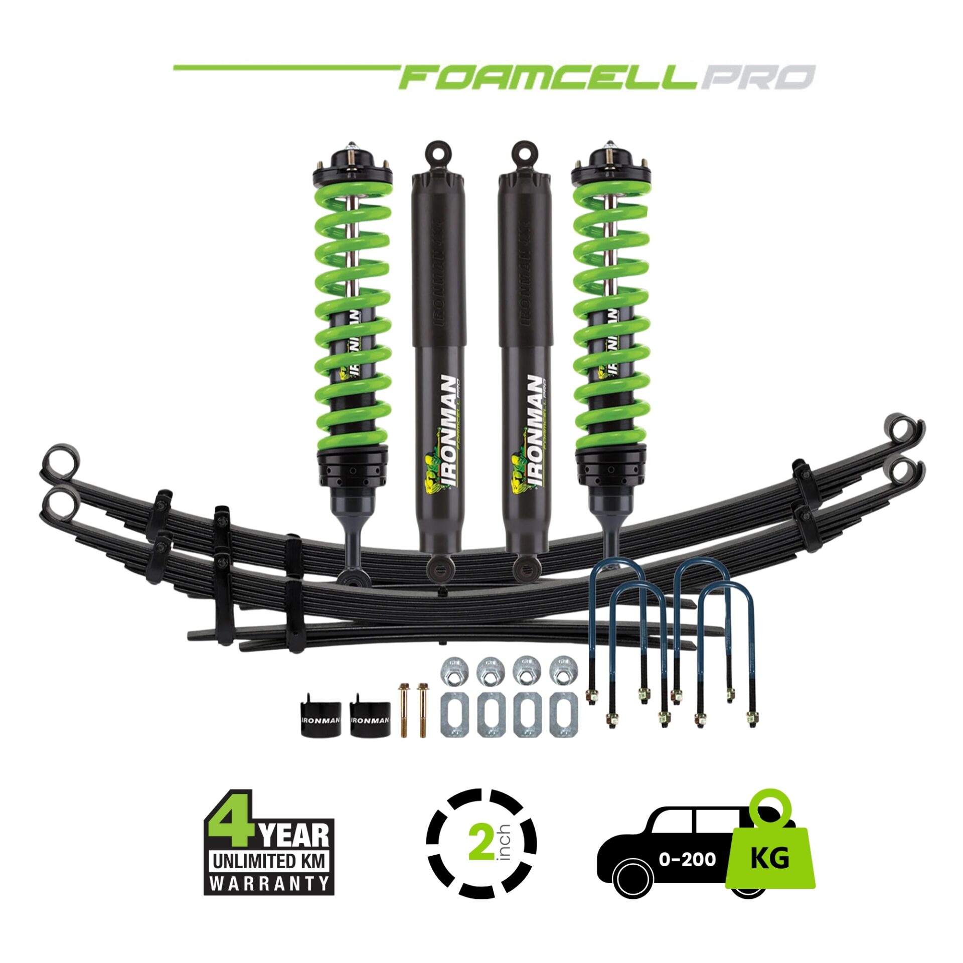 F-150 2 Inch Foam Cell Pro Kit – 0-200 Medium