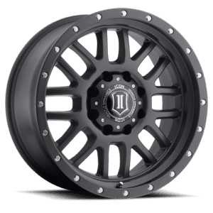 BRONCO (17×8.50) 4x ALPHA BLACK WITH BLACK RING 6×5.5″ (0 OFFSET)