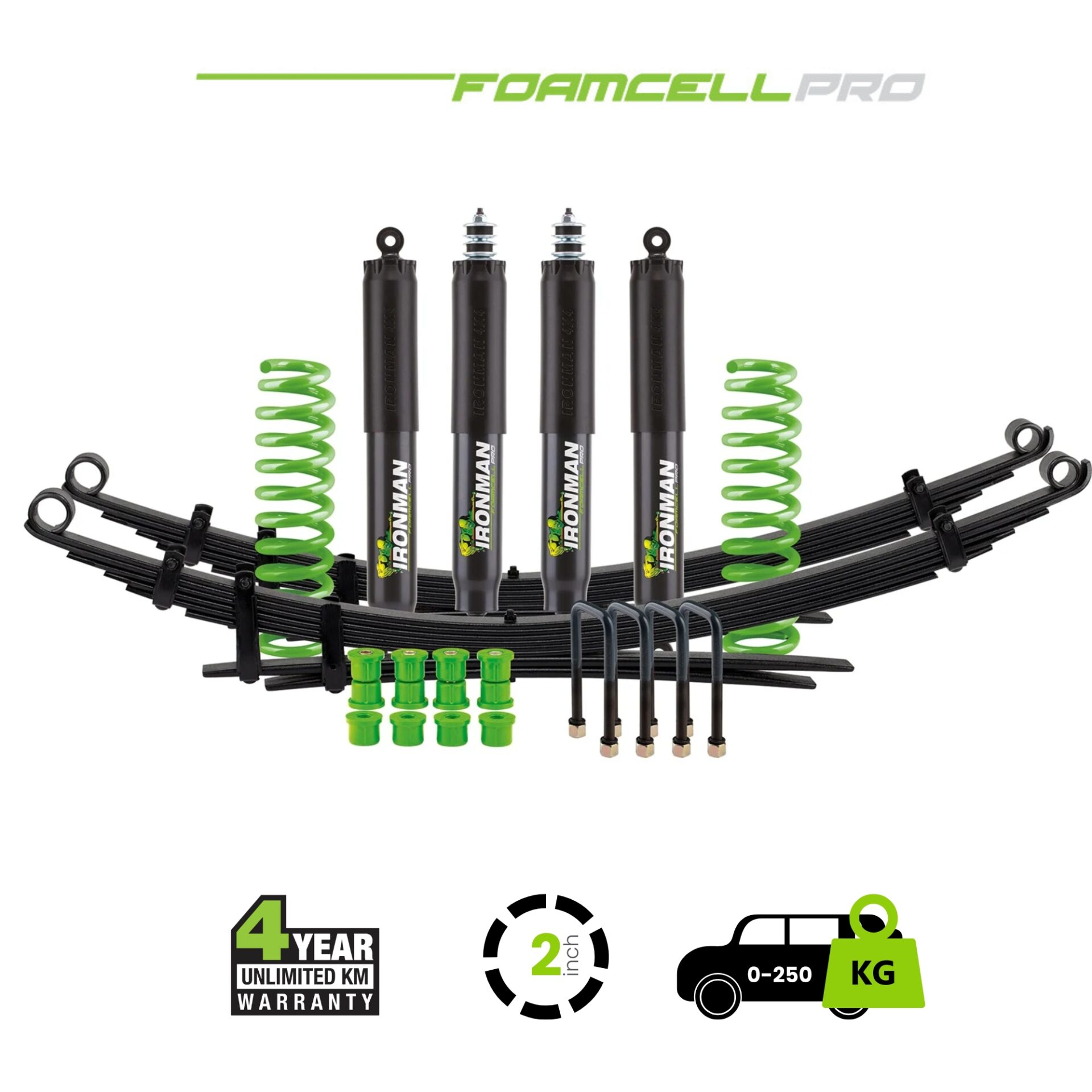 LC78 Foam Cell Pro Suspension Kit – 2 Inch Lift 0-250