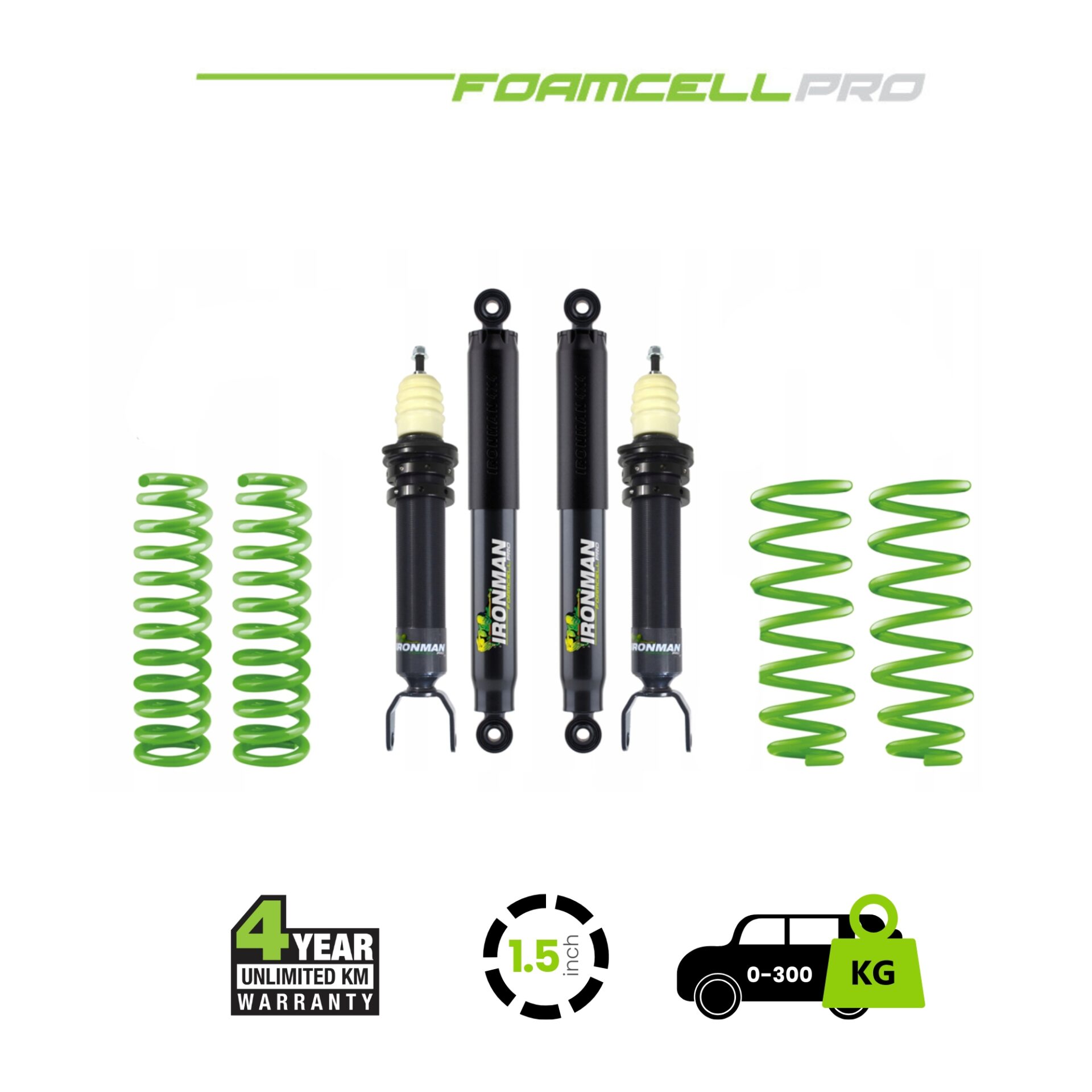 RAM 1500 2019+ 1.5 Inch Foam Cell Pro Suspension Kit 0-300 1 Door Only