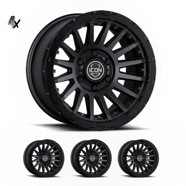 LC200 (17×8.5) 4x RECON PRO SATIN BLACK 5×150 +25 OFFSET
