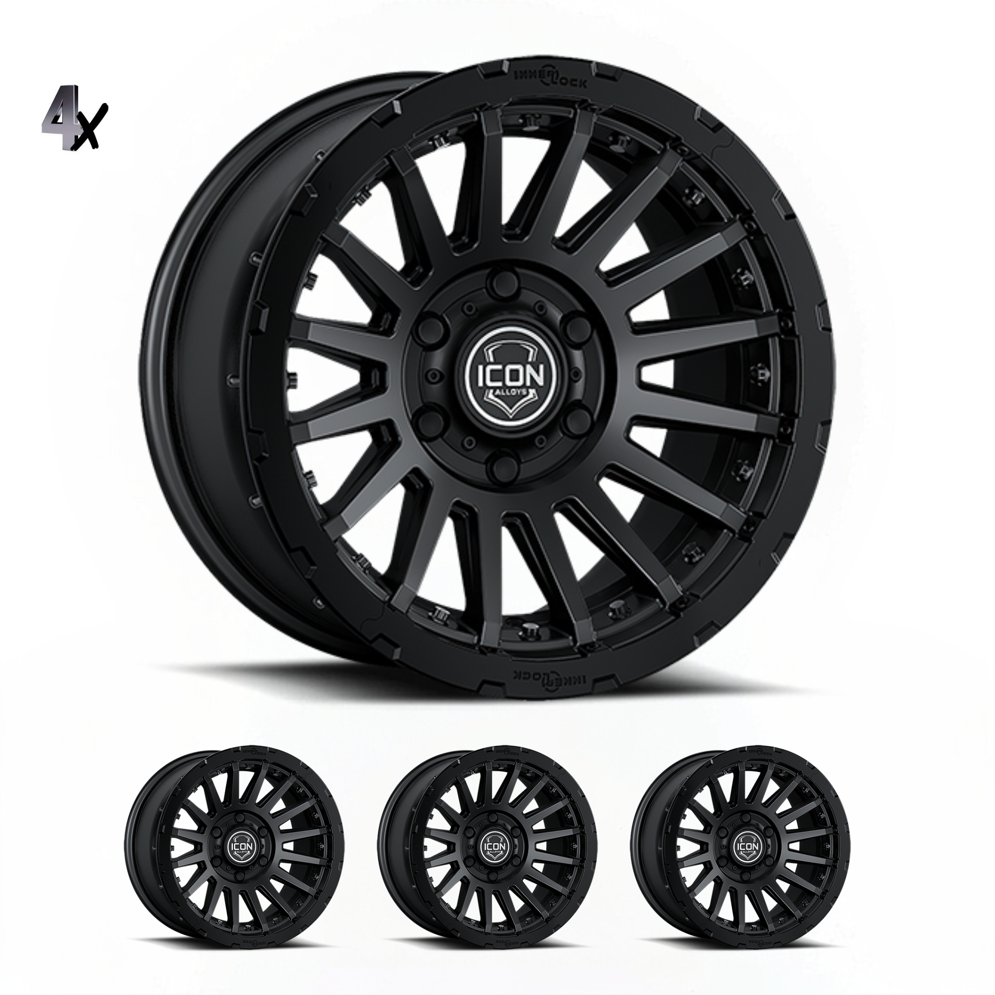 F-150 (17×8.5) 4x RECON PRO SATIN BLACK 6×135 +6 OFFSET