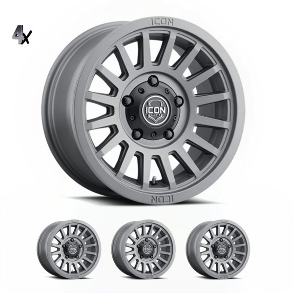 LC200 (17×8.5) 4x RECON SLX CHARCOAL 5×150 +25 OFFSET