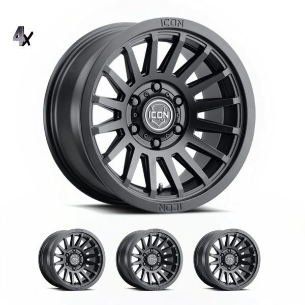 LC100 (17×8.5) 4x RECON SLX SATIN BLACK 5×150 +25 OFFSET