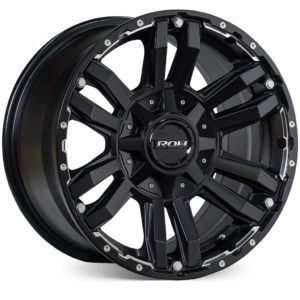 LC100 (17X9) 4x MATT BLACK VAPOUR WHEELS (5/150) +35 OFFSET
