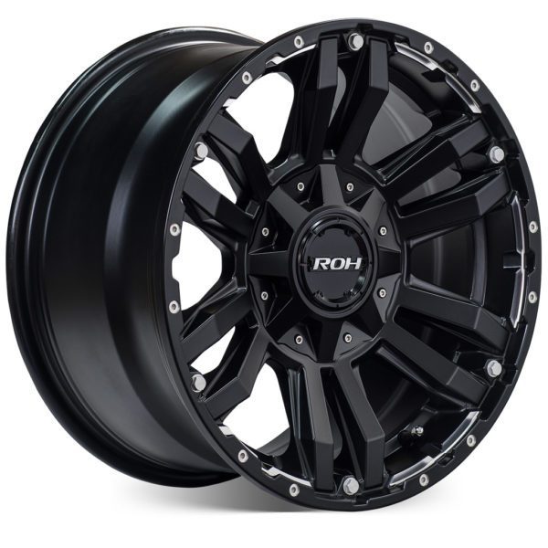 LC300 (17X8) 5x MATT BLACK VAPOUR WHEELS (6/139.7) +30 OFFSET