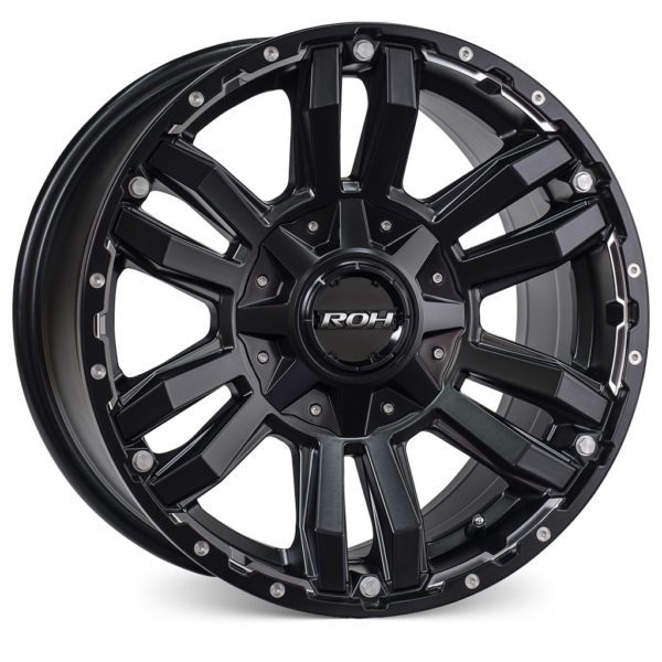 LC300 (17X8) 5x MATT BLACK VAPOUR WHEELS (6/139.7) +30 OFFSET