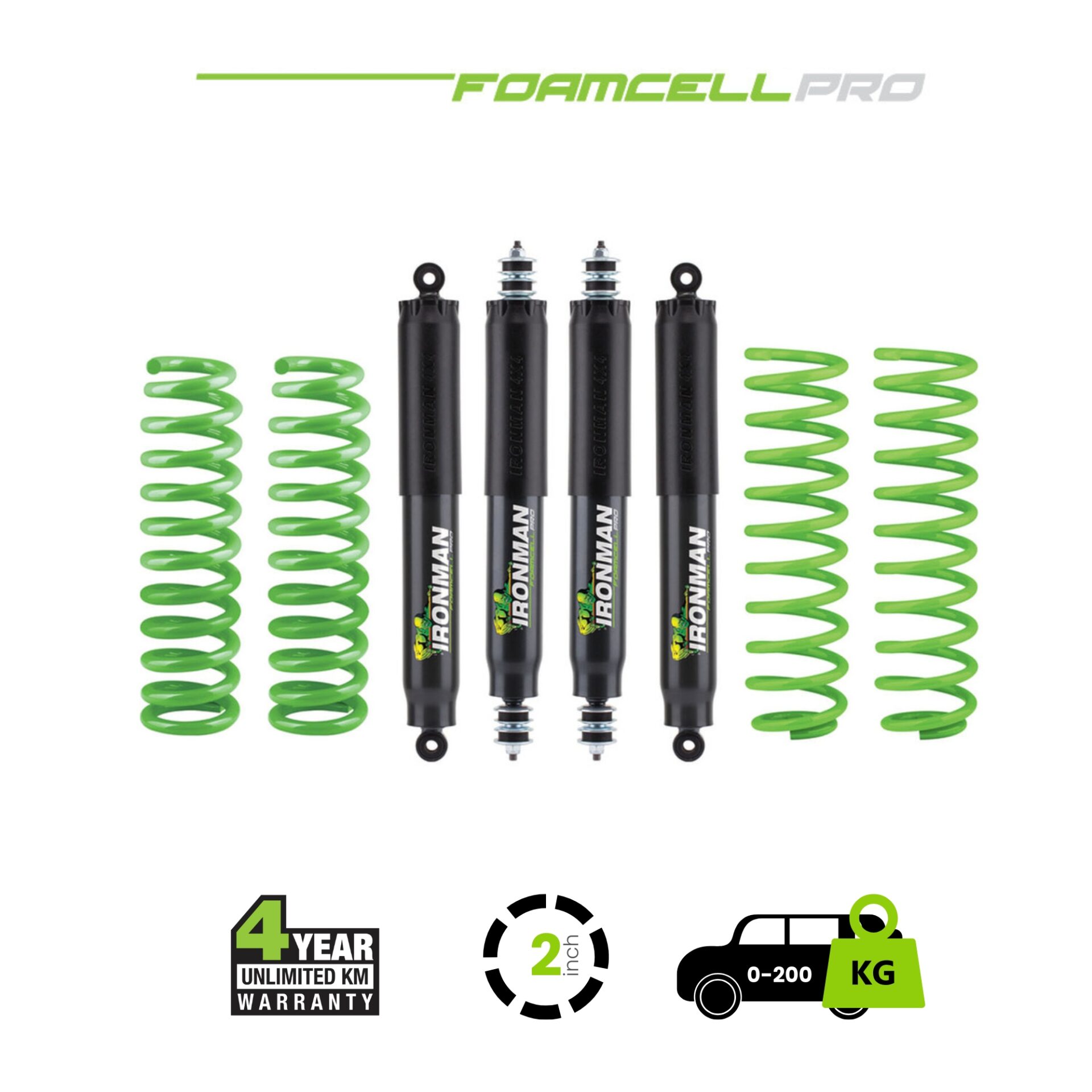 Y61 Foam Cell Pro Suspension Kit – 0-200 Medium