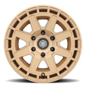 BRONCO (17×8.50) 4x COMPASS SATIN BRASS 6×5.5″ (0 OFFSET)