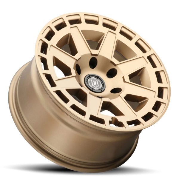 BRONCO (17×8.50) 4x COMPASS SATIN BRASS 6×5.5″ (0 OFFSET)