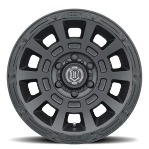 BRONCO (17×8.50) 4x THRUST SATIN BLACK 6×5.5″ (0 OFFSET)