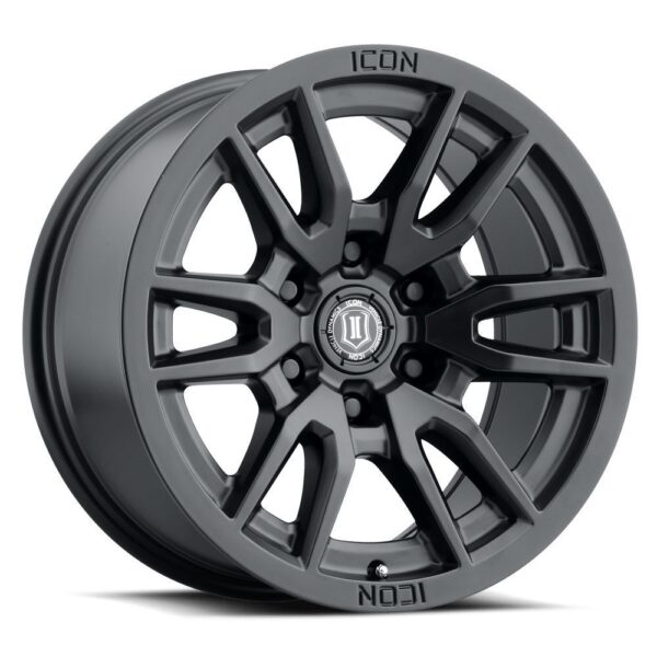 LC300 (17×8.5) 4x VECTOR6 Satin Black 6×5.5 +25 OFFSET