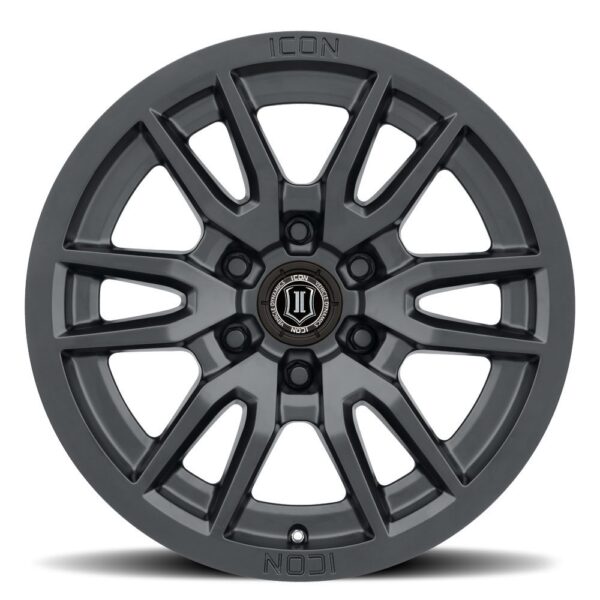 LC300 (17×8.5) 4x VECTOR6 Satin Black 6×5.5 +25 OFFSET