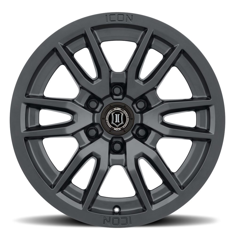 FJ/Prado/GX460/Hilux/Fortuner/4Runner/Pajero/Tacoma (17×8.5) 4x VECTOR6 Satin Black 6×5.5 +25 OFFSET