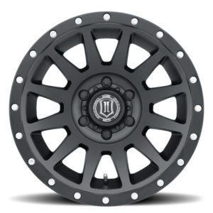 BRONCO (17×8.50) 4x COMPRESSION SATIN BLACK 6×5.5″ (0 OFFSET)