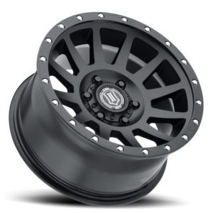 BRONCO (17×8.50) 4x COMPRESSION SATIN BLACK 6×5.5″ (0 OFFSET)