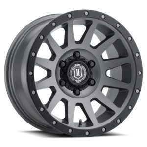 BRONCO (17×8.50) 4x COMPRESSION TITANIUM 6×5.5″ (0 OFFSET)