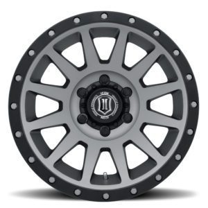 BRONCO (17×8.50) 4x COMPRESSION TITANIUM 6×5.5″ (0 OFFSET)