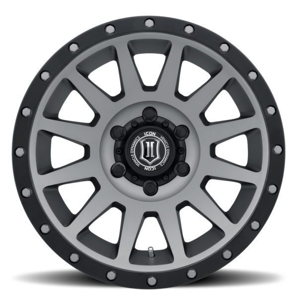 BRONCO (17×8.50) 4x COMPRESSION TITANIUM 6×5.5″ (0 OFFSET)