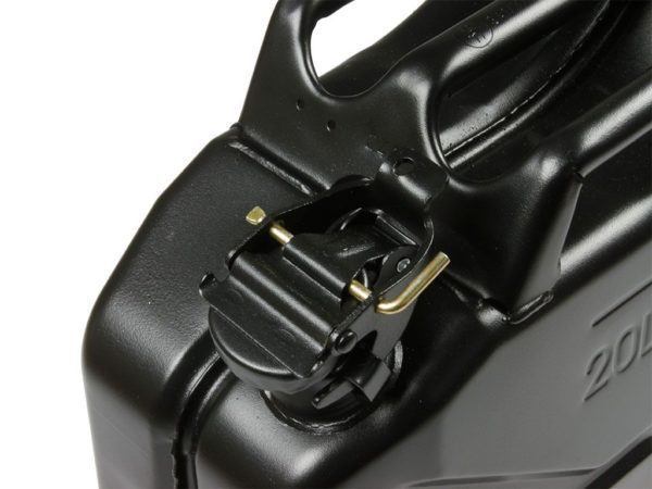 20L JERRY CAN – BLACK STEEL FINISH
