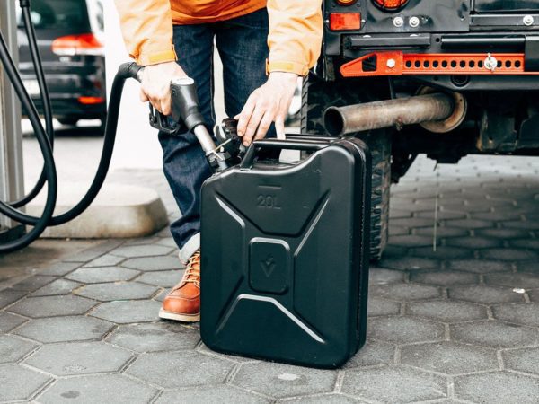20L JERRY CAN – BLACK STEEL FINISH
