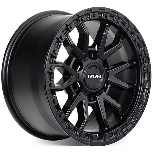 LC300 (17X9) RAID MATT BLACK 4x ALLOY WHEELS (6/139) +35