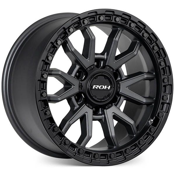 LC300 (17X9) RAID MATT BLACK GRAPHITE 4x ALLOY WHEELS (6/139) +35